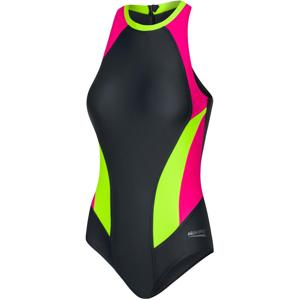 Купальник закритий для жінок Aqua Speed NINA 60929 чорний, малиновий, салатовий жіночий